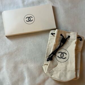 AUTHENTIC Chanel Drawstring Vacation Makeup Travel Bag